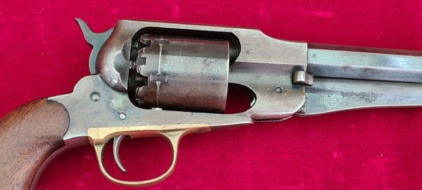 X X X SOLD X X X  Remington New Model 1858, Army .44 Percussion Revolver. Circa 1863-1875.  Ref 3859